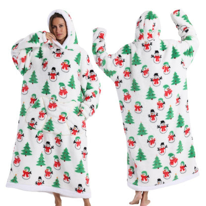 Cozy Oversized Hoodie Blanket - Ultra Soft Wearable Blanket for Winter